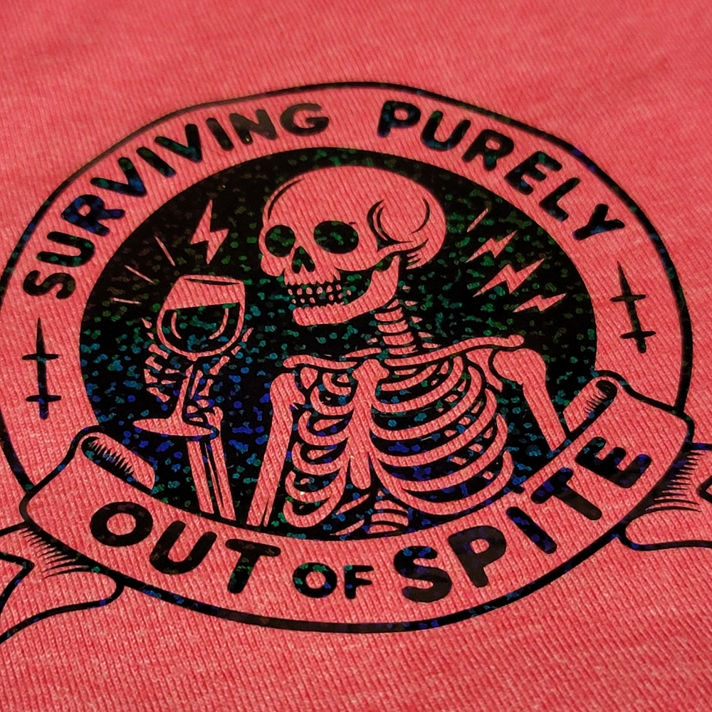 Snarky Surving Out Of Spite Tee, Small